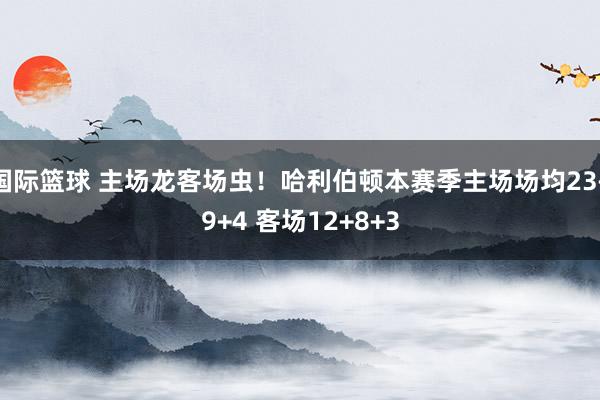 国际篮球 主场龙客场虫！哈利伯顿本赛季主场场均23+9+4 客场12+8+3