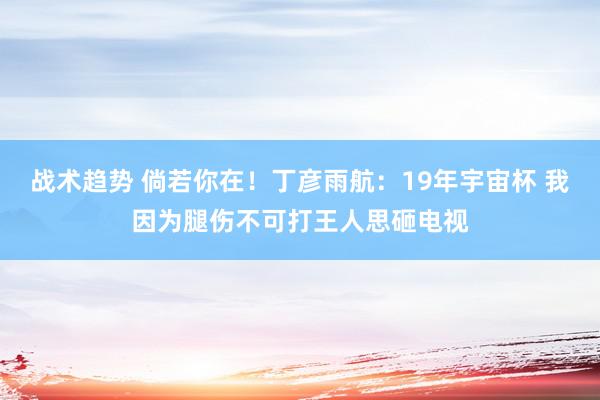 战术趋势 倘若你在！丁彦雨航：19年宇宙杯 我因为腿伤不可打王人思砸电视