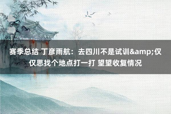 赛季总结 丁彦雨航：去四川不是试训&仅仅思找个地点打一打 望望收复情况